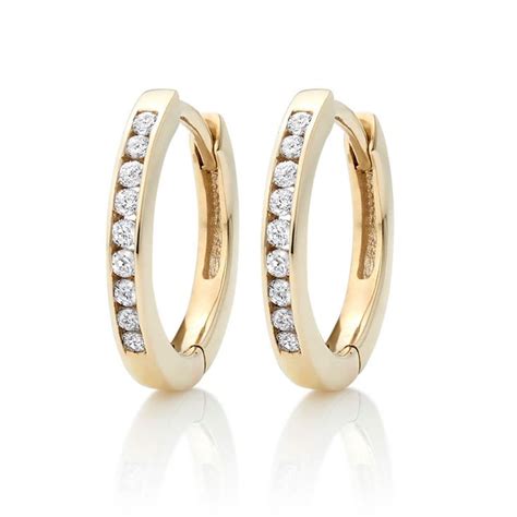 beaverbrooks diamond hoop earrings.